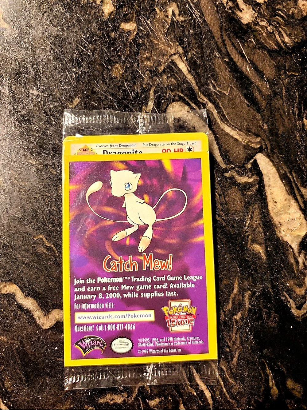 Sealed 1999 Pokémon First Move Promo -Dragonite